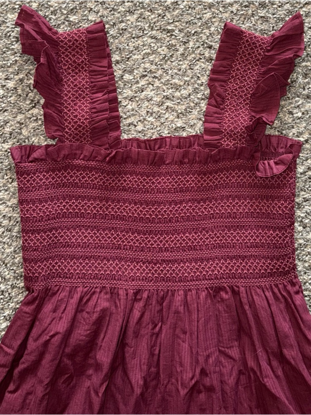 Hill House Ellie Nap Burgundy no size. excellent condition. Size Tag missing - Picture 3 of 3